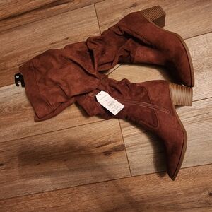 Brown Suede Women's Boots